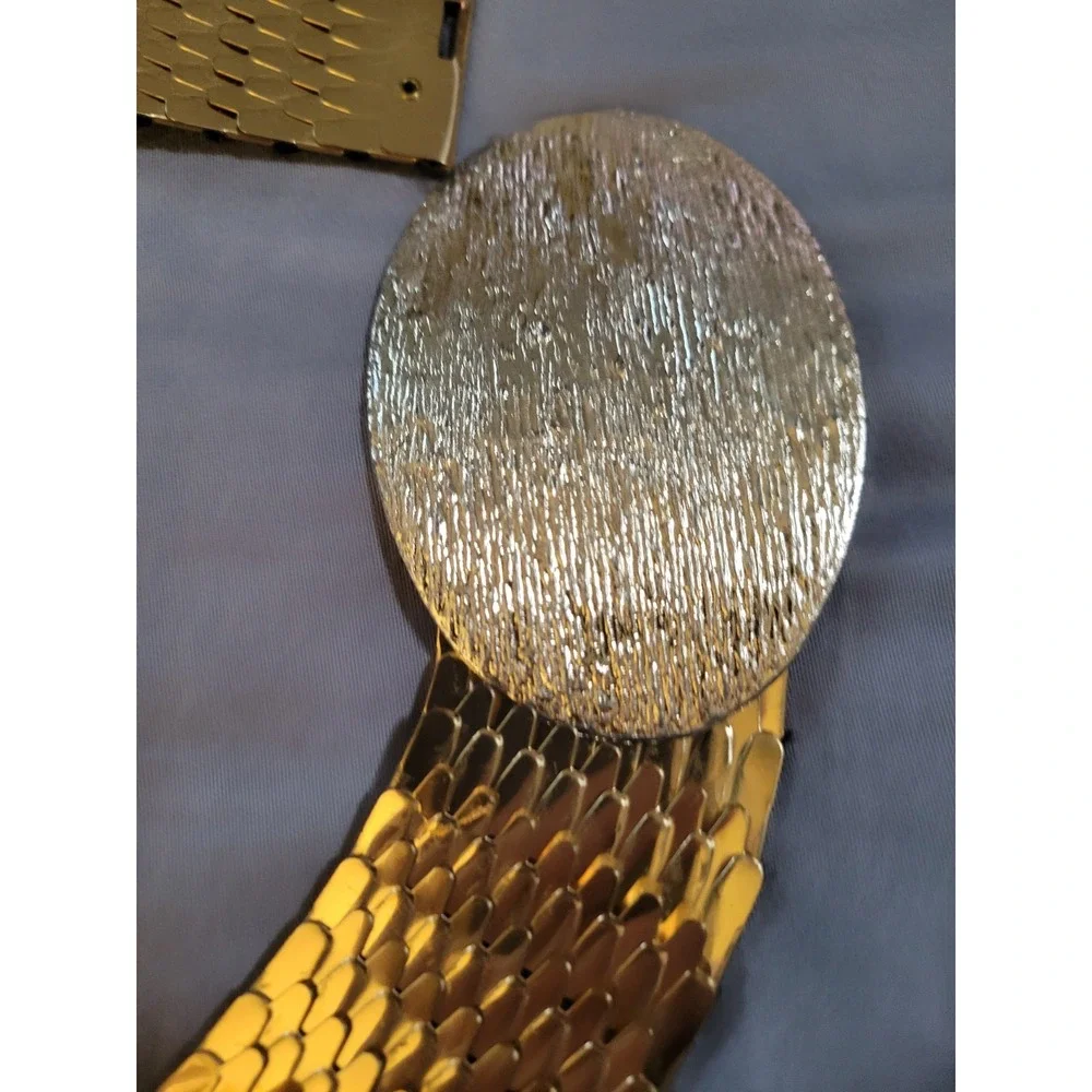 Vintage Gold Mesh Belt Unsigned Gold Disco Belt